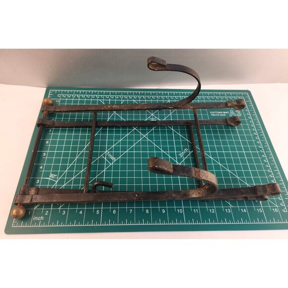 Black Wrought Iron Stand Adjustable Display Easel Holder Rustic Vintage Style - Picture 9 of 15